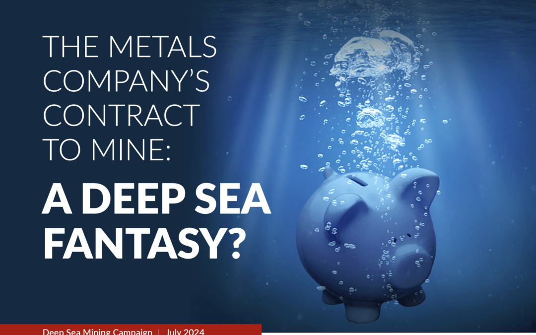 Briefing Paper: TMC contract to mine, a deep sea fantasy?